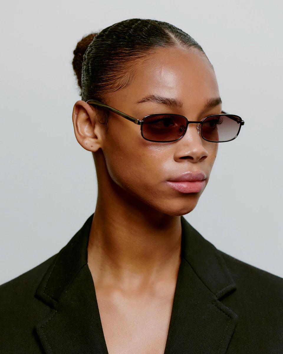 Noah Sunglasses - Silver Striped Horn