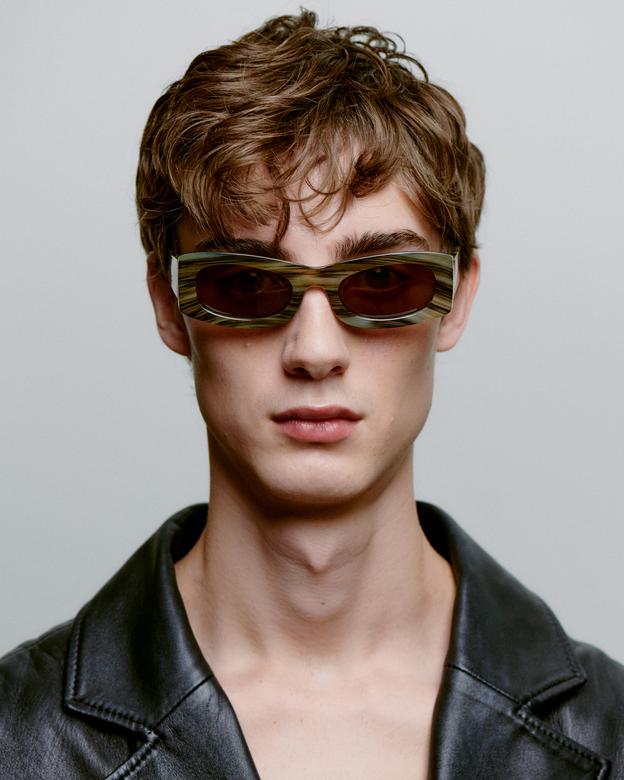 Frida Sunglasses - Striped Horn