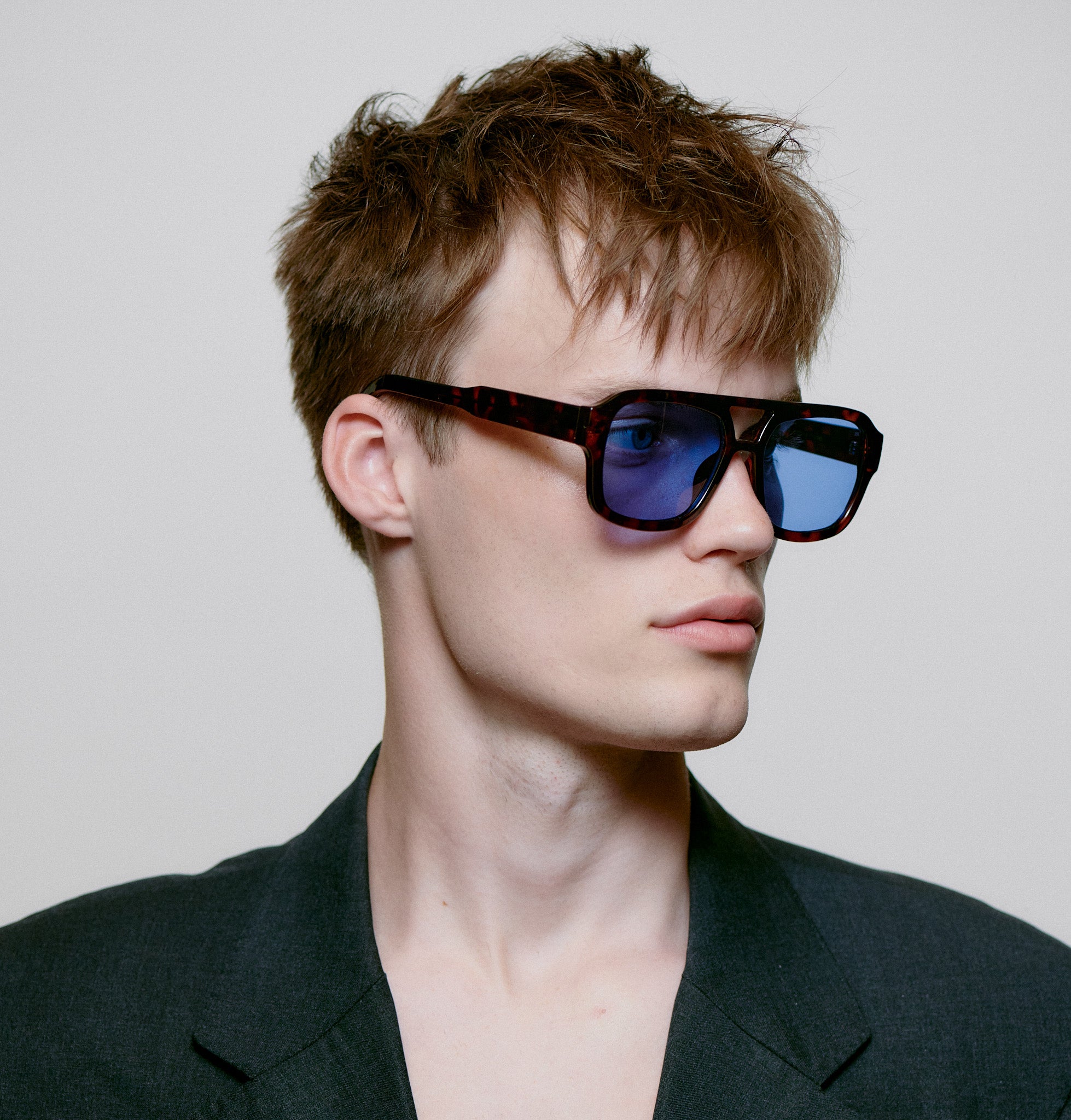 Kaya Sunglasses - Demi Tortoise (Blue Lens)