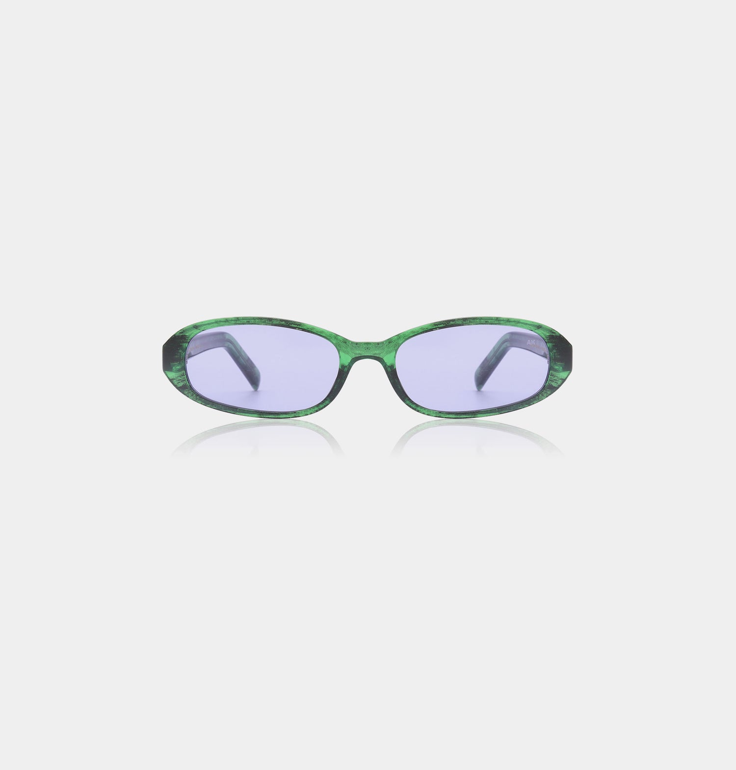 Macy Sunglasses - Green Marble Transparent