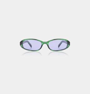 Macy Sunglasses - Green Marble Transparent