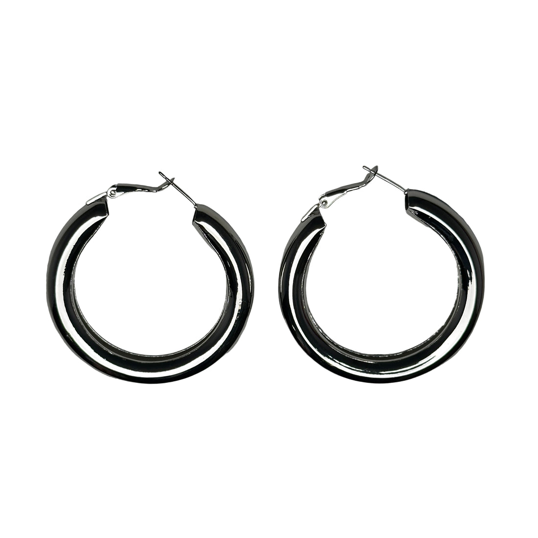 Chunky Hoop 5 cm - Silver