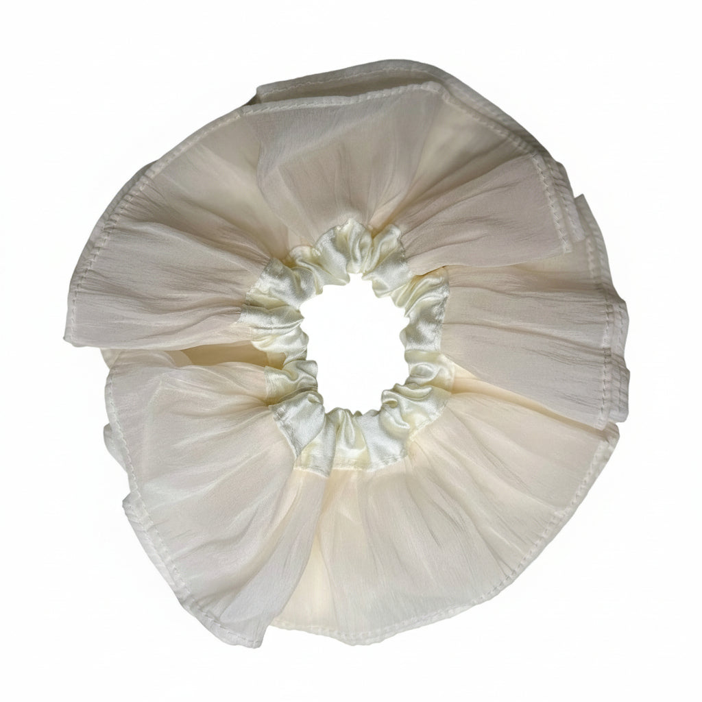 Tulle Scrunchie - Creme