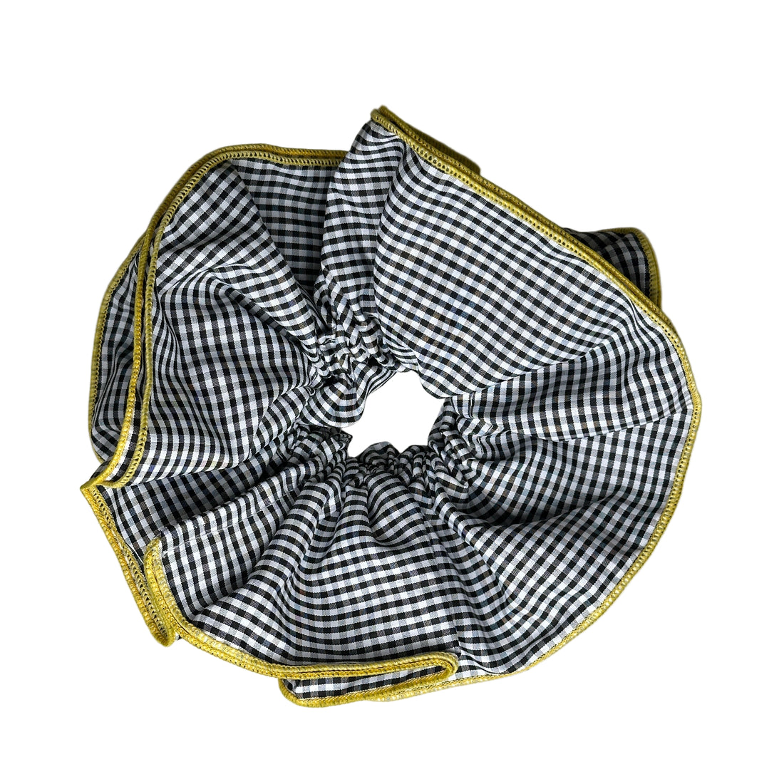 Gingham Scrunchie - Black &amp; White