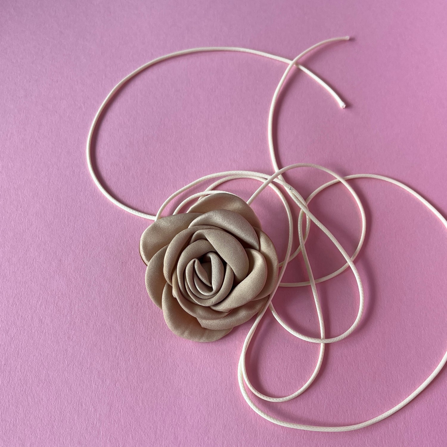 Multiflower - Satin - 6 cm - Beige