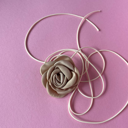 Multiflower - Satin - 6 cm - Beige