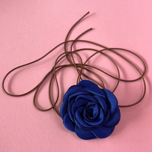 Multiflower - Satin - 6 cm - Blue