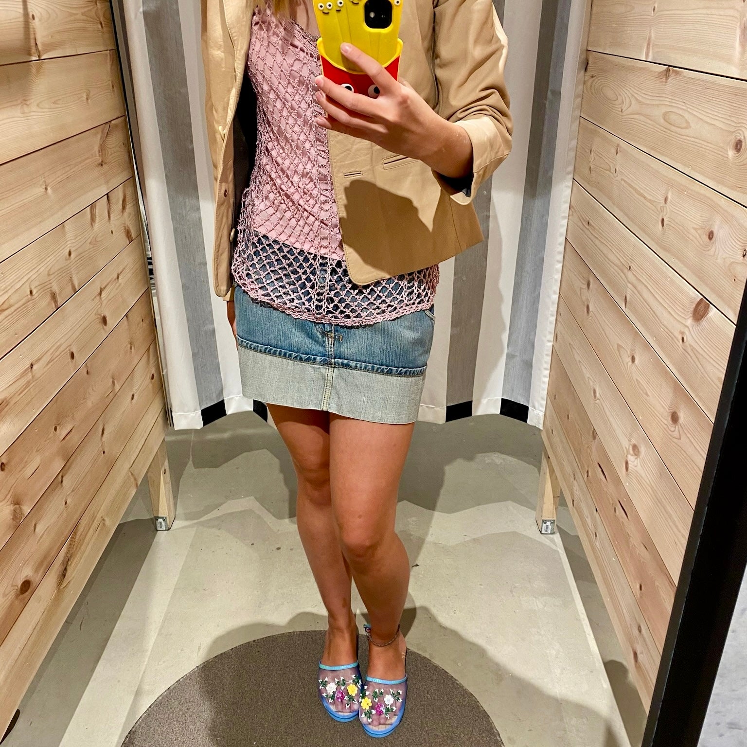 Mesh Slippers - Blue/Multi sequin