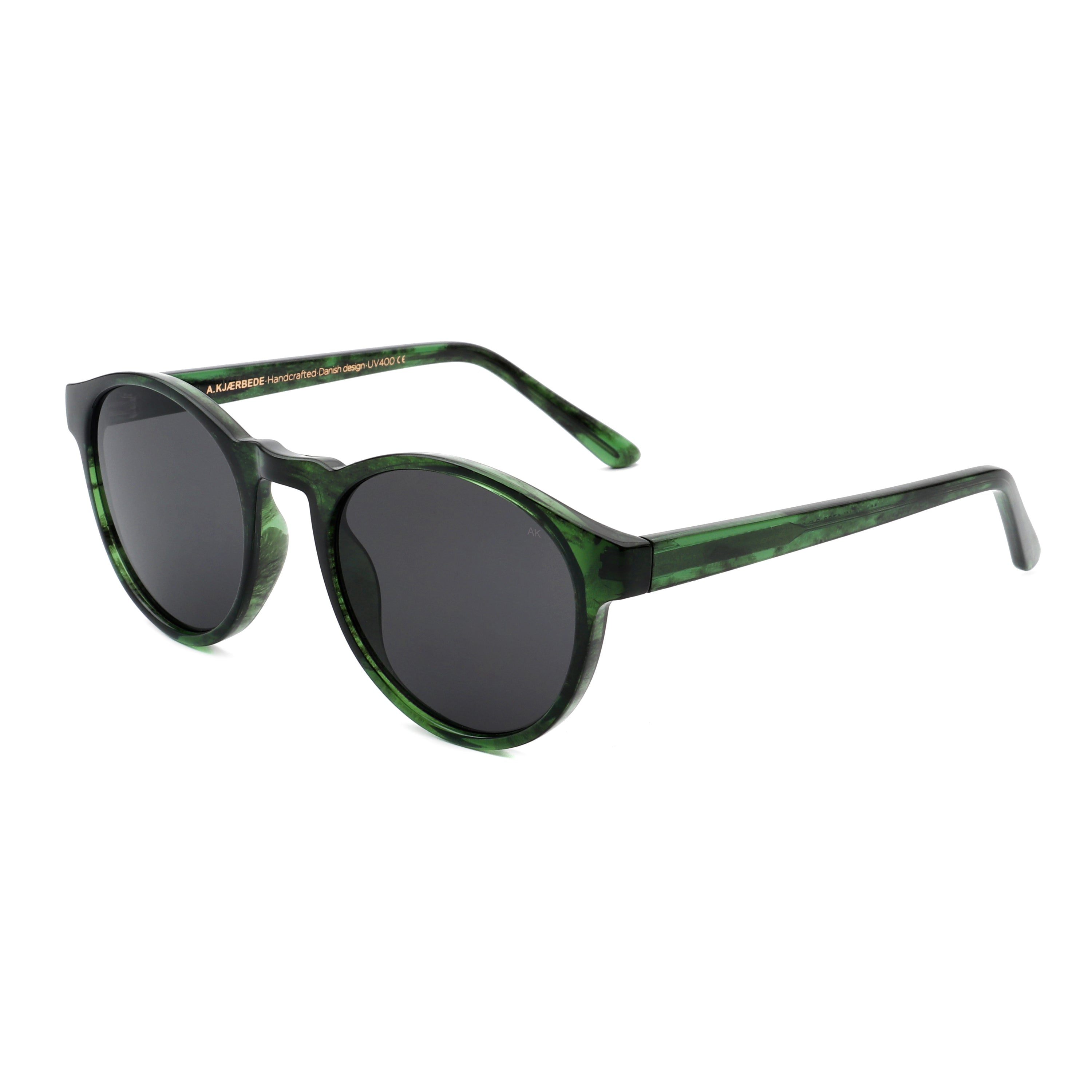 Marvin Sunglasses - Green Marble Transparent