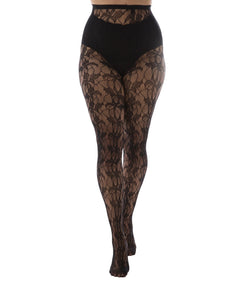 PM Orchid Leaf Tights - Black