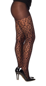 PM Sheer Leopard Tights