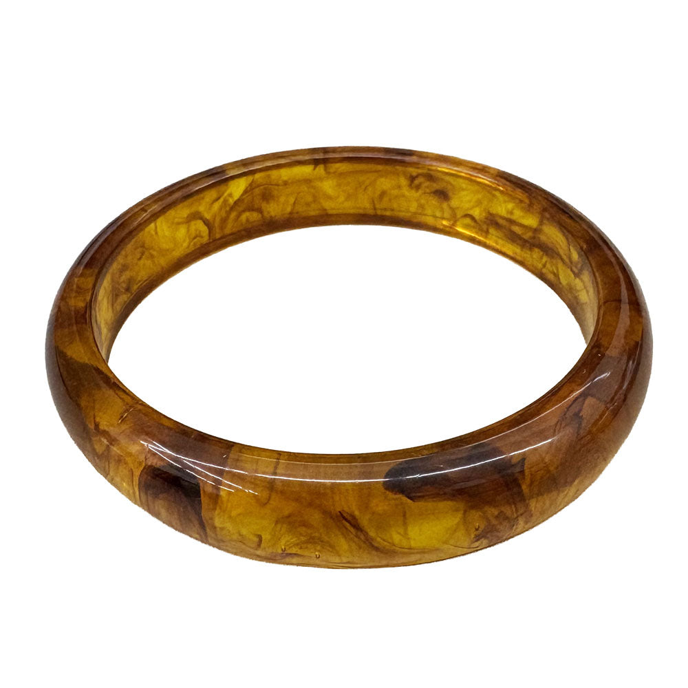 Aura Bangle Wide - Light Tortoise