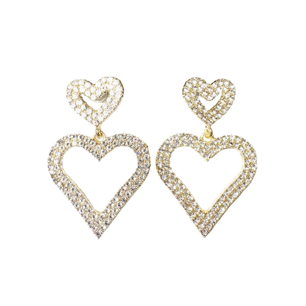 Double Heart Earrings