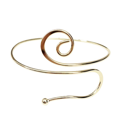Sculptural Spiral Cuff