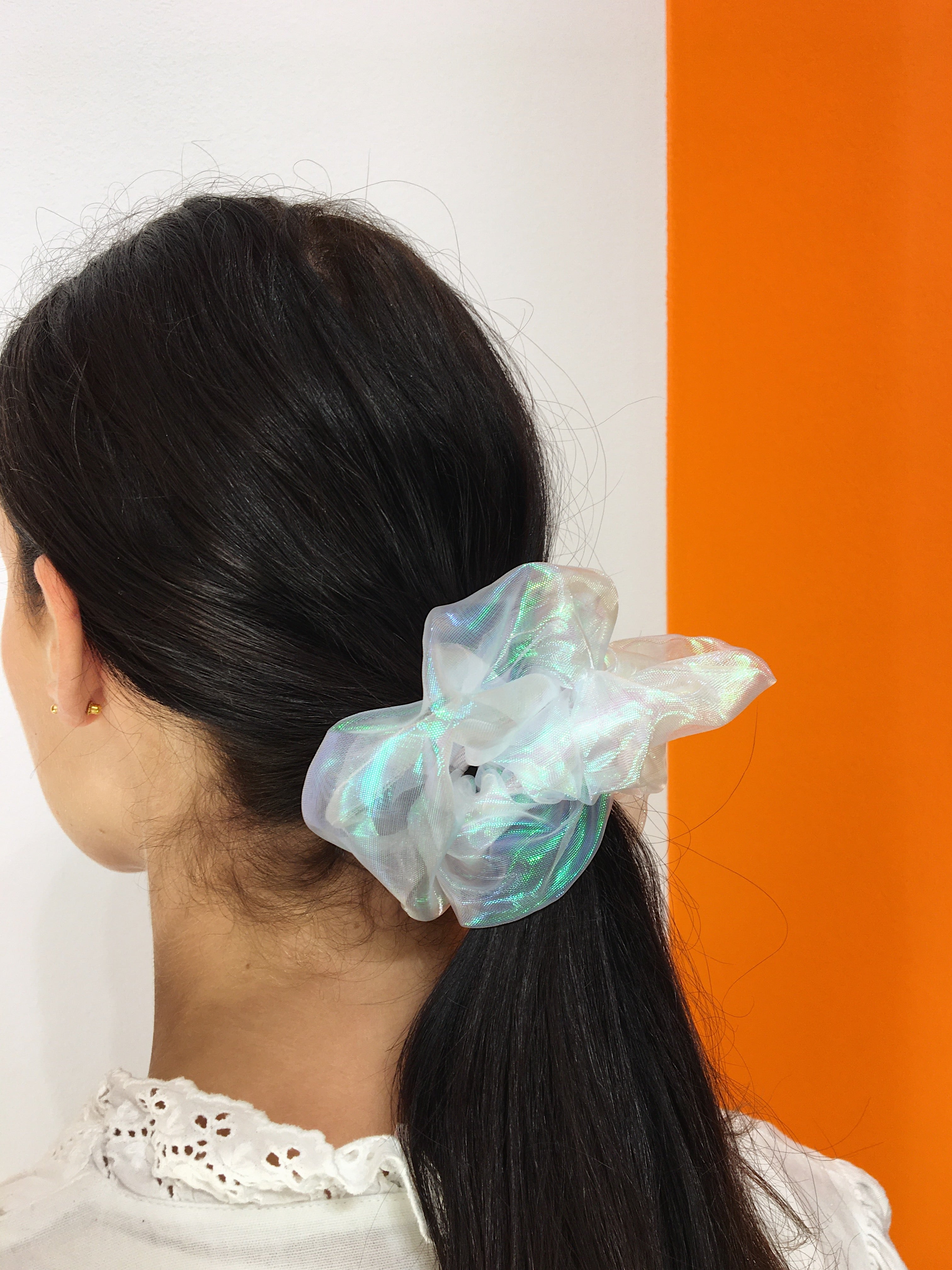 Large Scrunchie - White