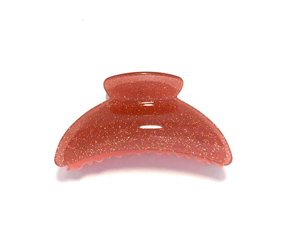 Large Glitter Hairclip - Pink