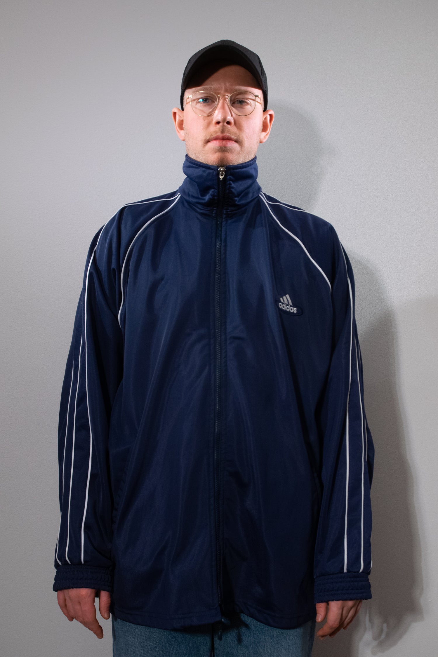 Blå Adidas Sportsjakke