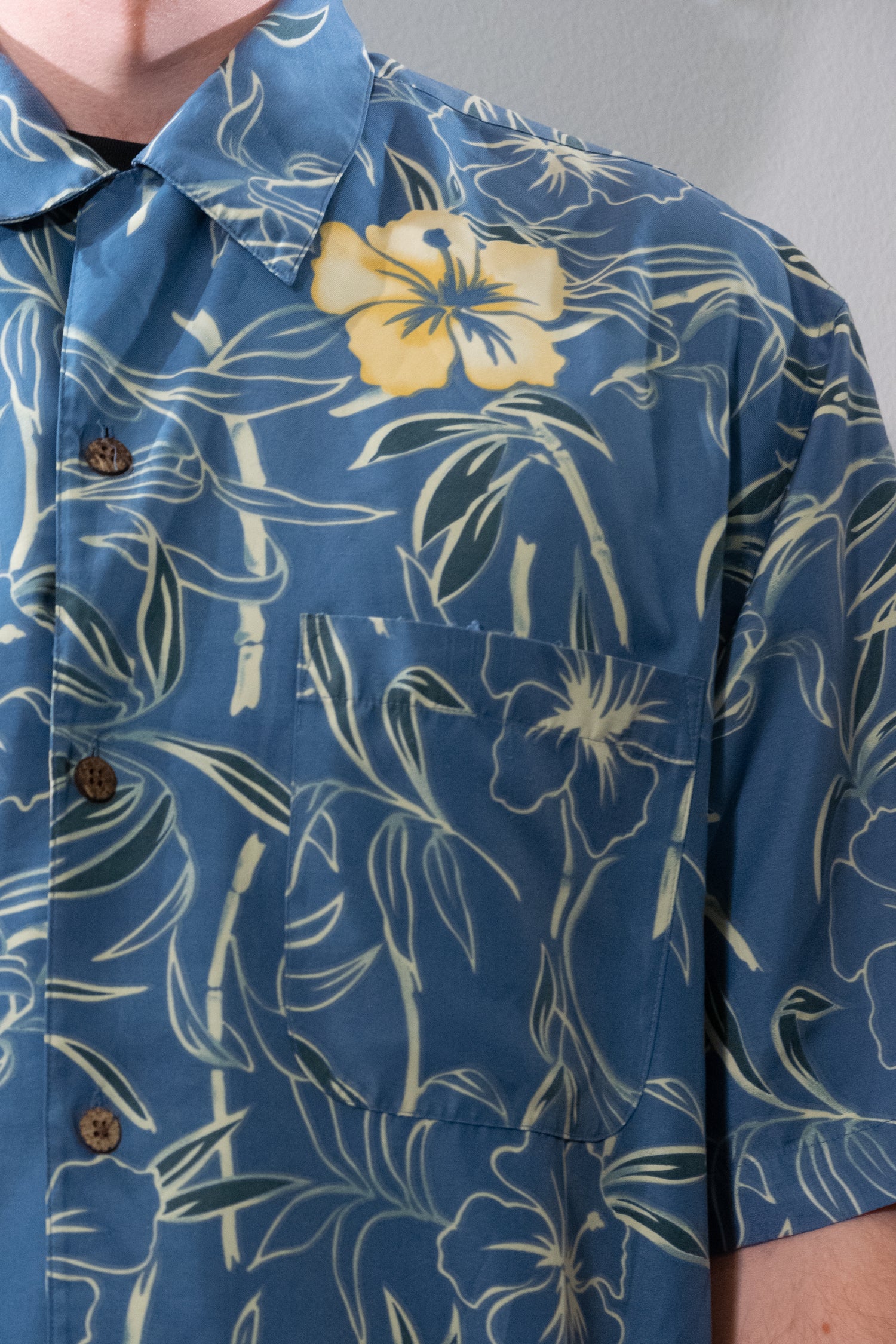 Blå Hawaiiskjorte