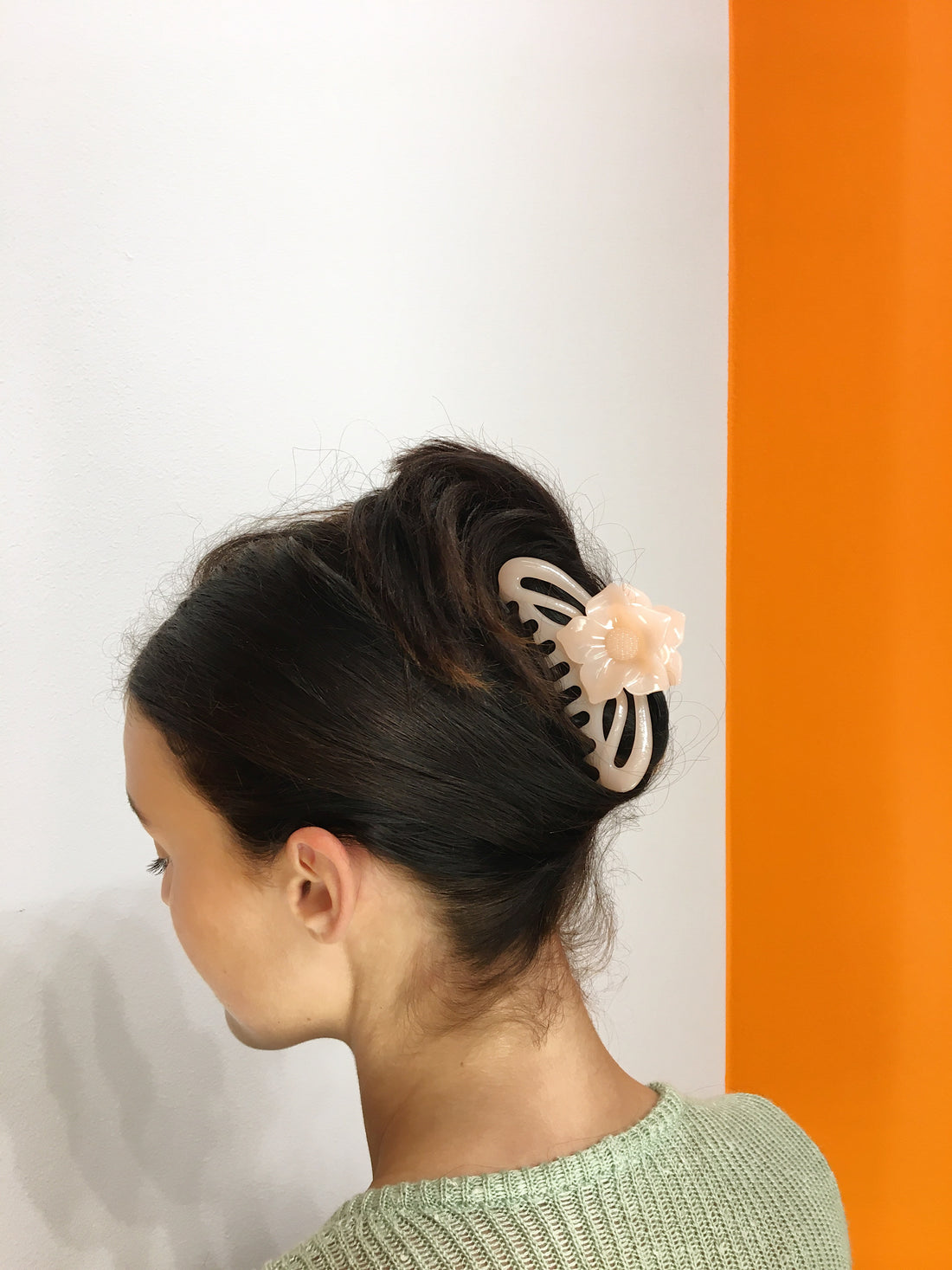 Flower Hairclip - Light Rose