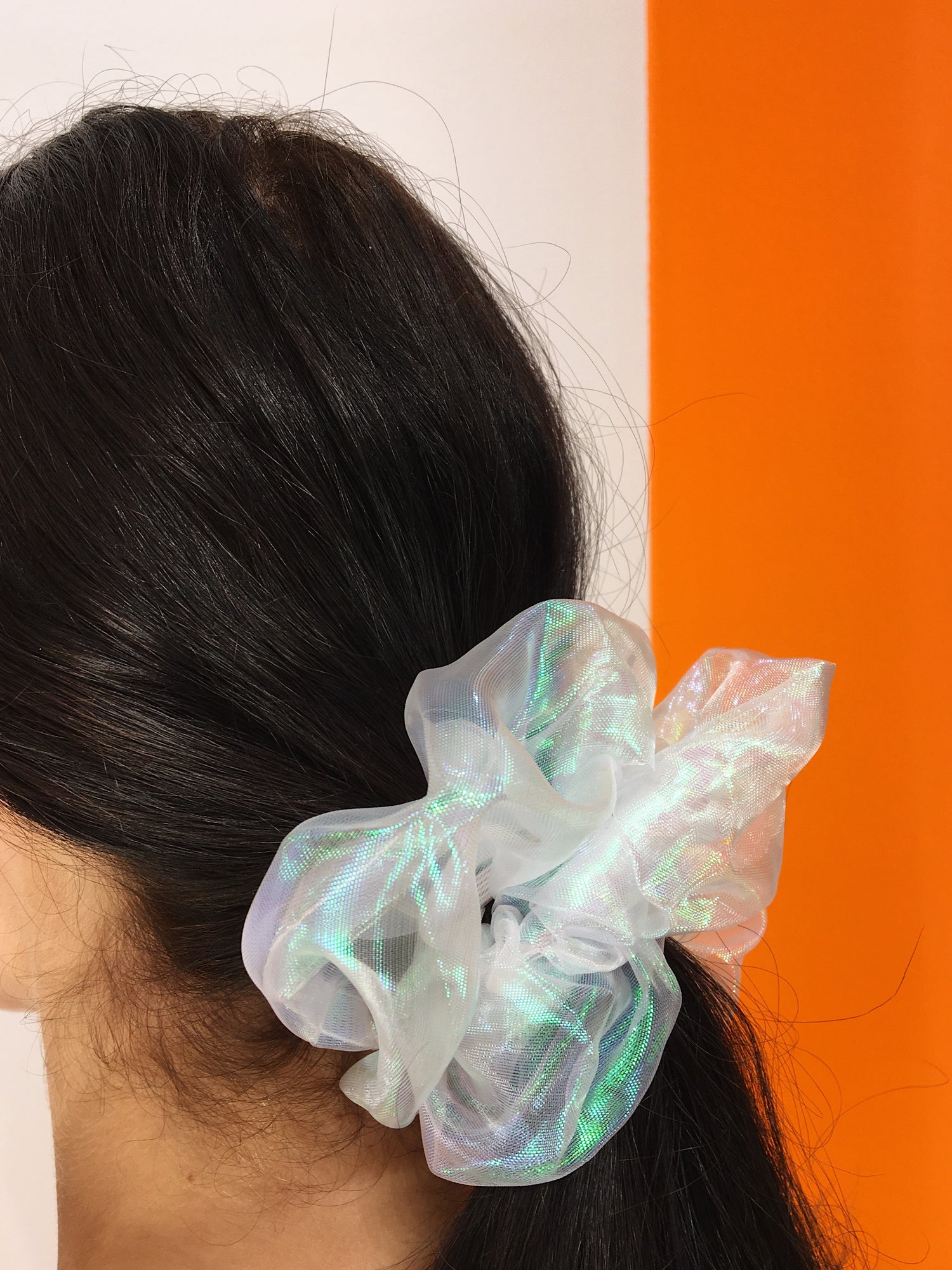 Large Scrunchie - White