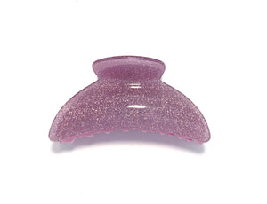 Large Glitter Hairclip - Purple