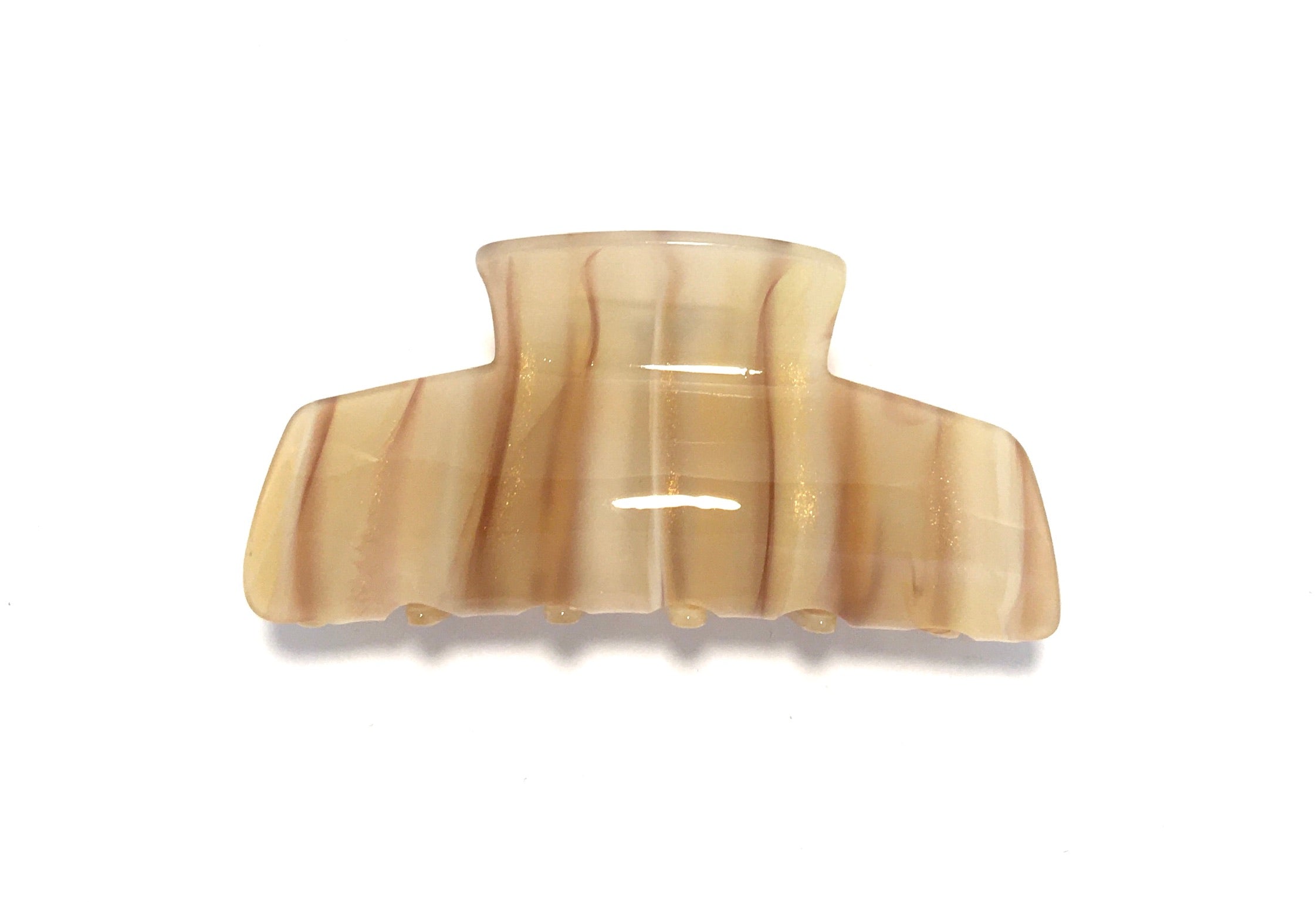 Abstract Hairclip - Brown