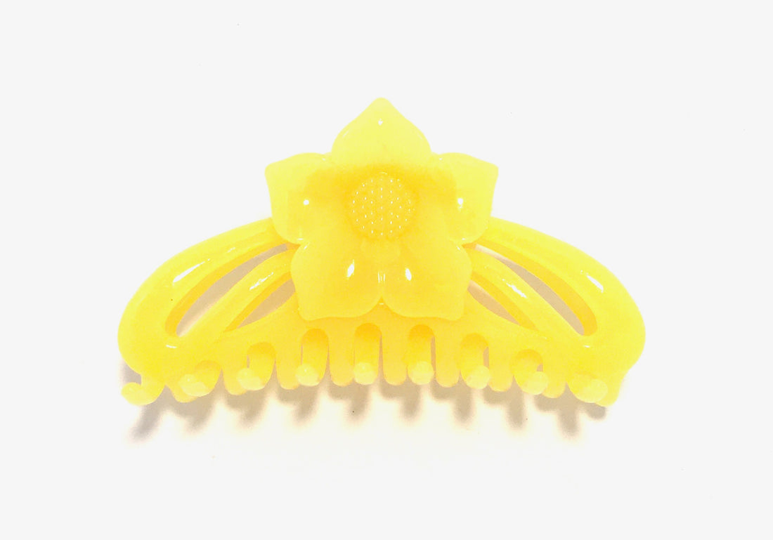 Flower Hairclip - Light Yellow