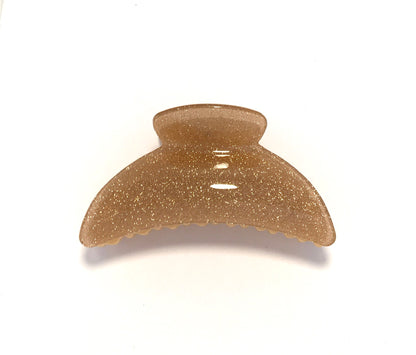 Large Glitter Hairclip - Gold