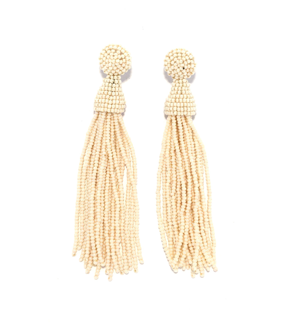 Perleørering Tassel - Creme