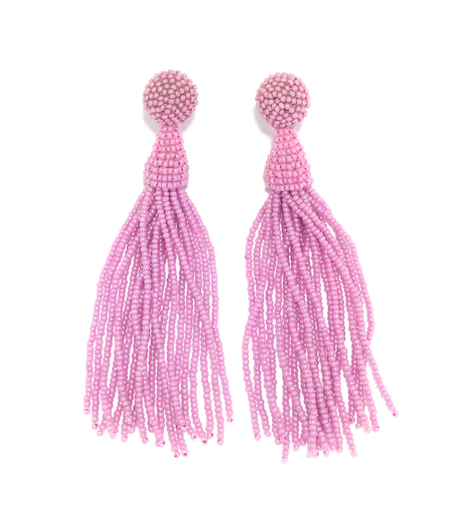Perleørering Tassel - Lyselilla