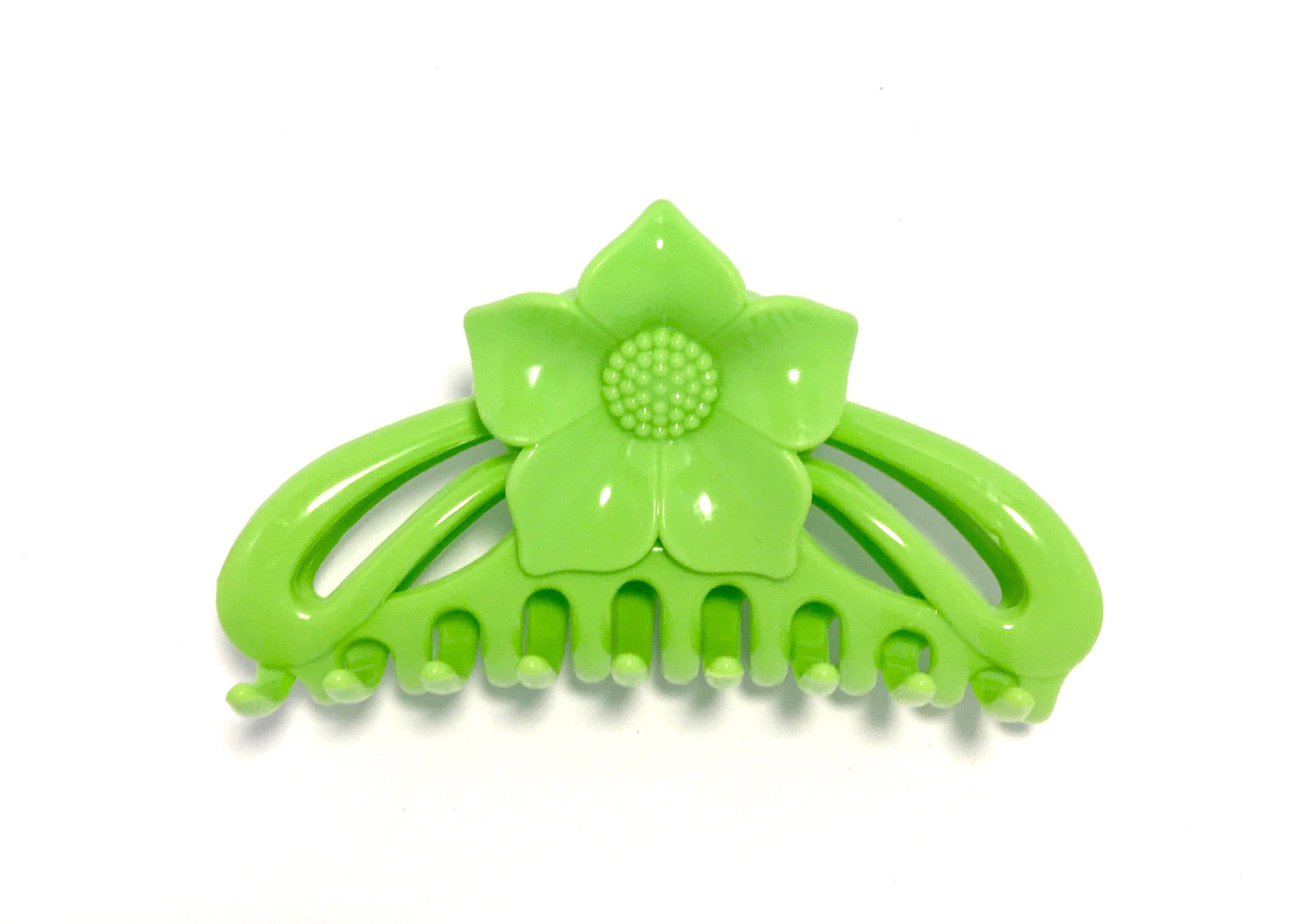 Flower Hairclip - Lime Green