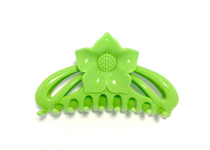 Flower Hairclip - Lime Green