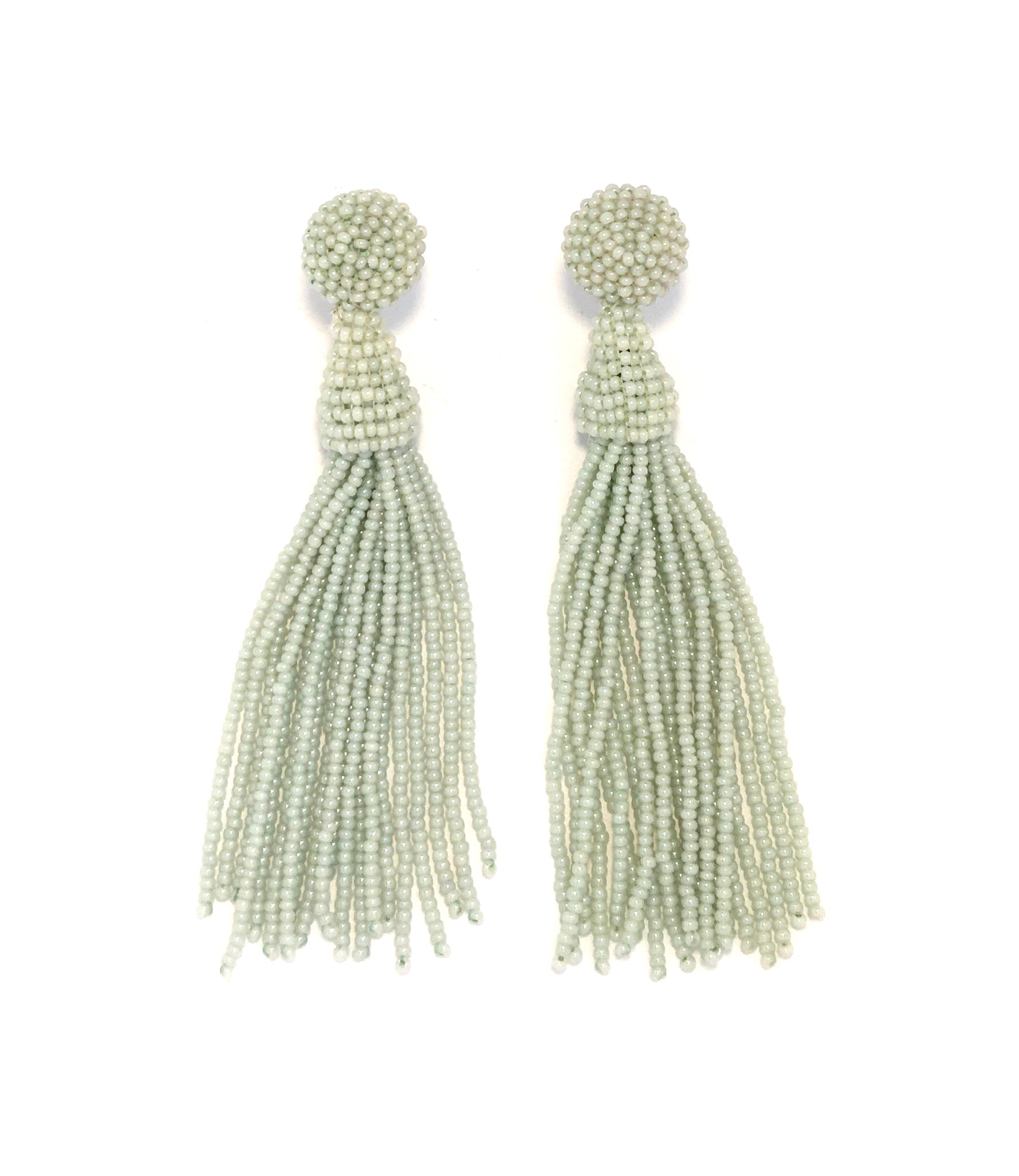 Perleørering Tassel - Mint