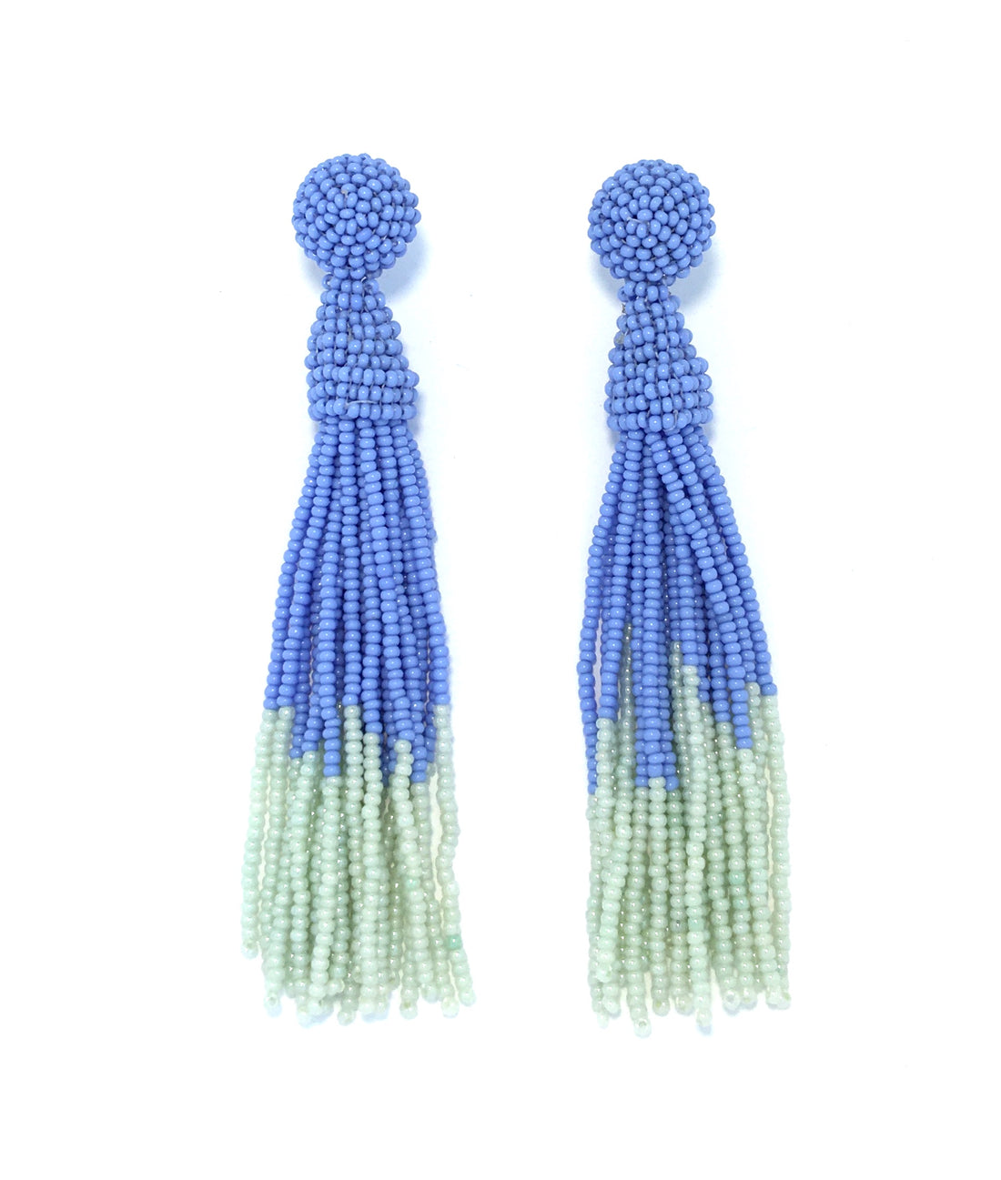 Perleørering Tassel - Blå &amp; Mint