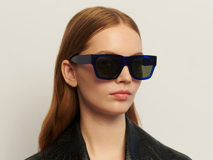 Agnes - Dark Blue Transparent