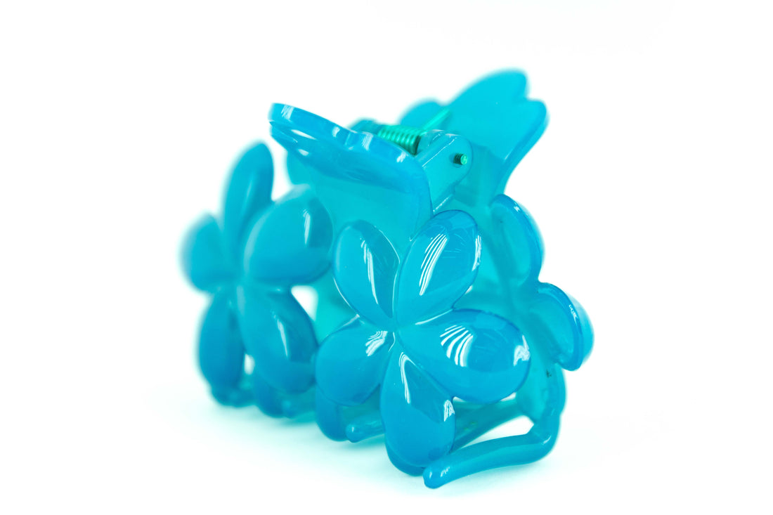 Blomster Hairclip - Blå