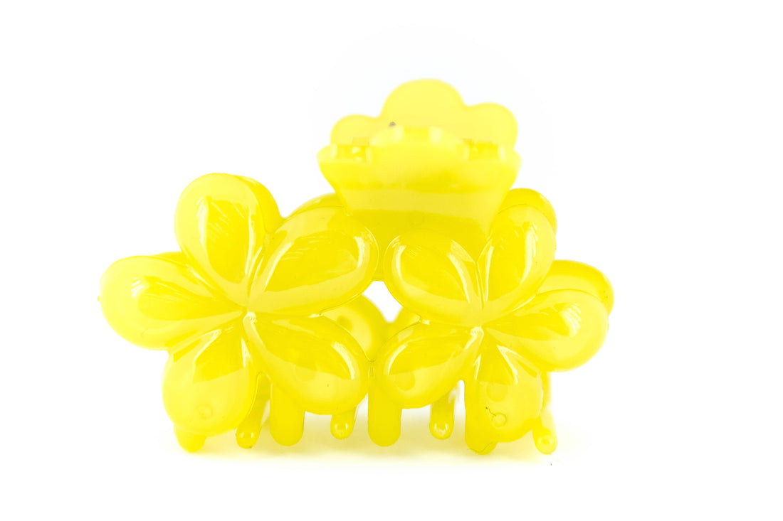 Flower Hair Clip - Yellow