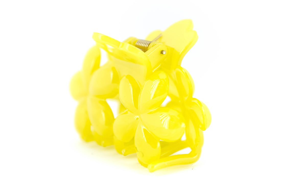 Flower Hair Clip - Yellow