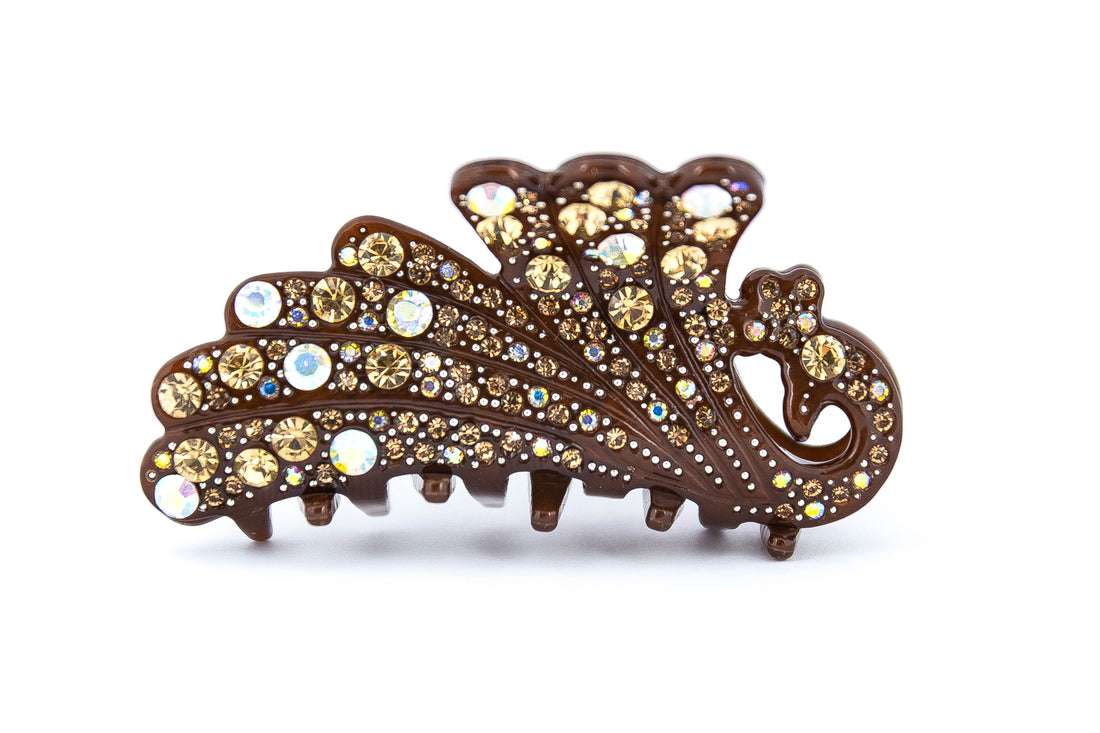 Butterfly Hairclip - Brun