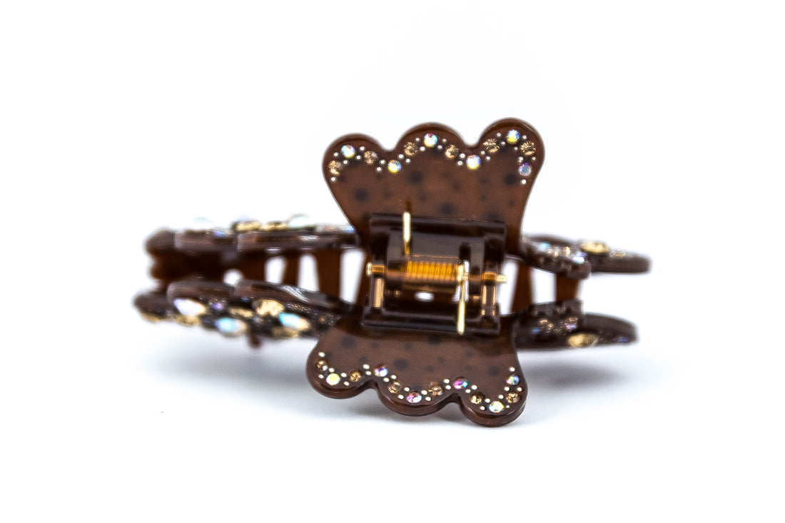 Butterfly Hairclip - Brun
