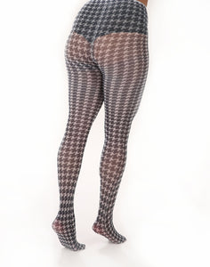 PM - Dogtooth Printed Tights