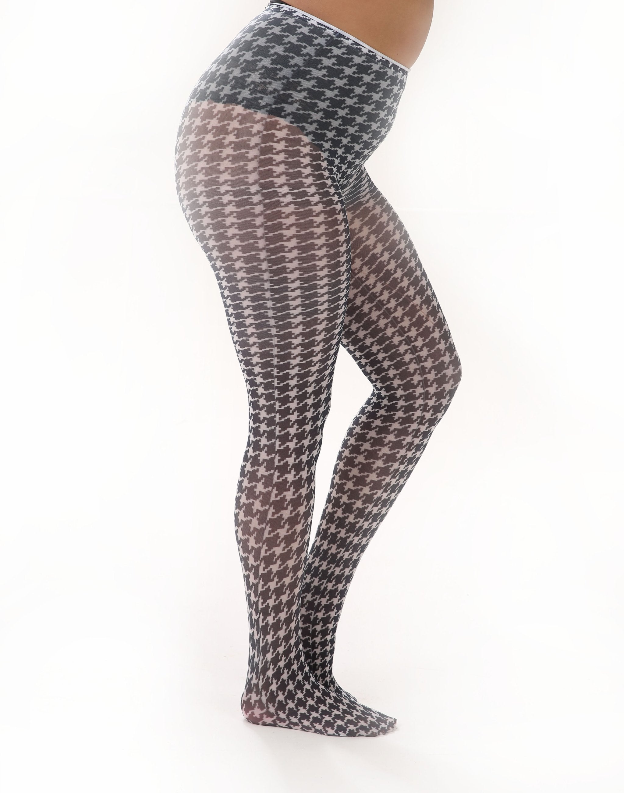 PM - Dogtooth Printed Tights