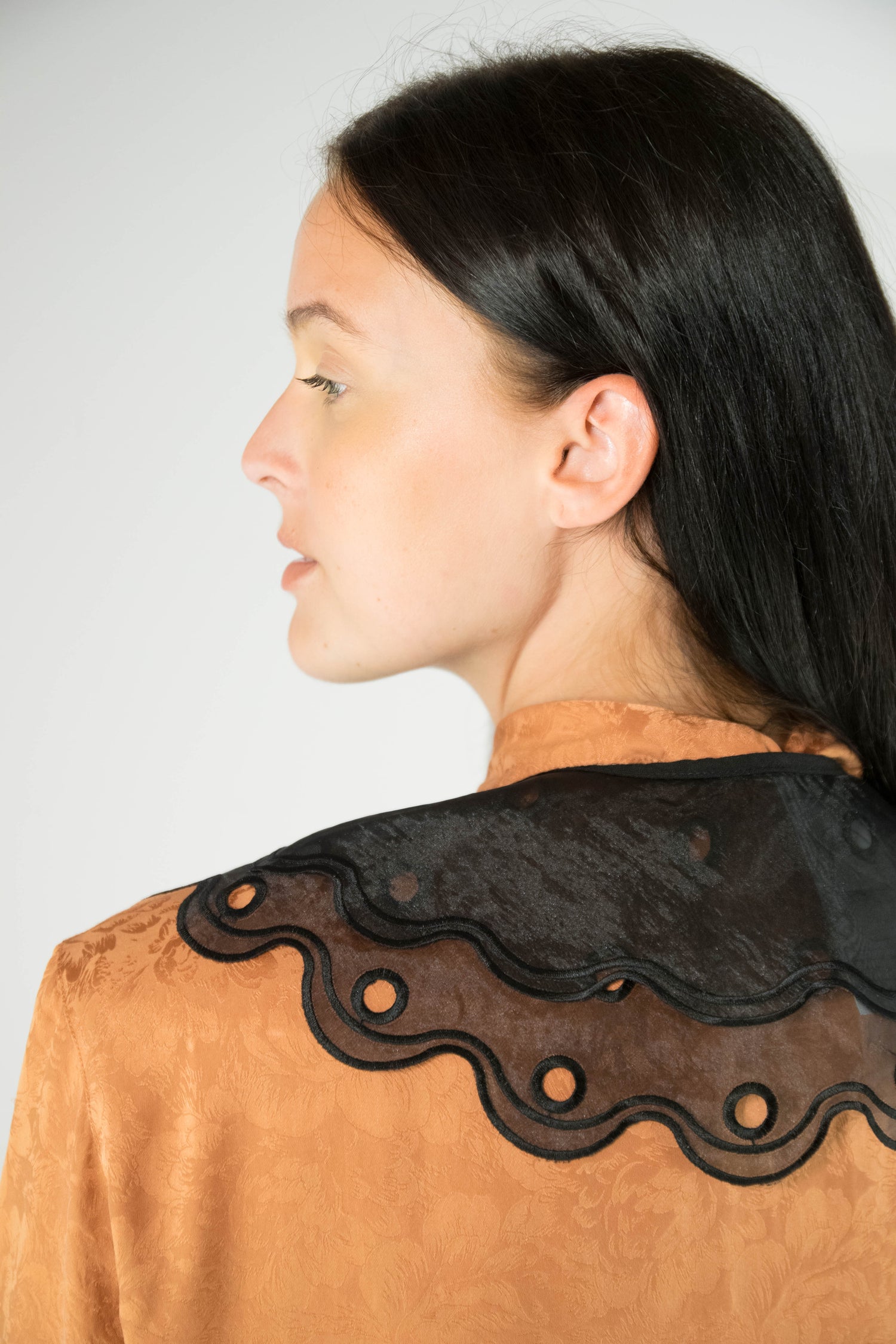 Collar - Double Ruffle Black