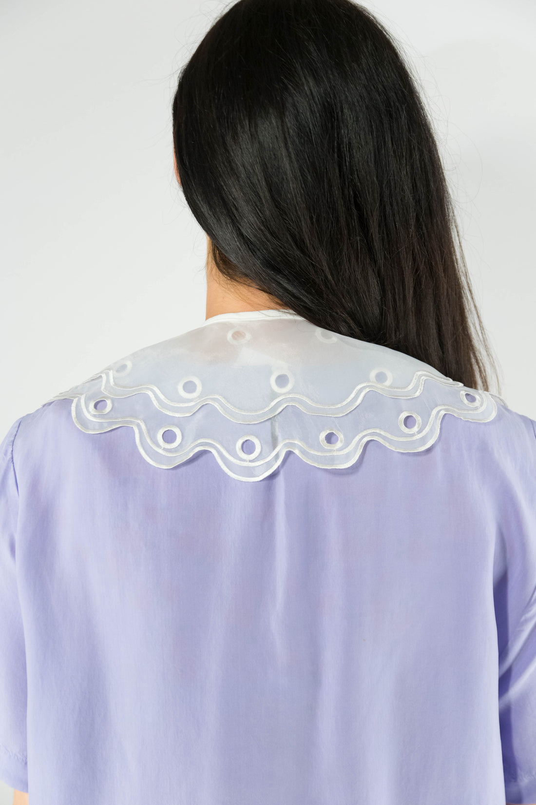 Collar - Double Ruffle White