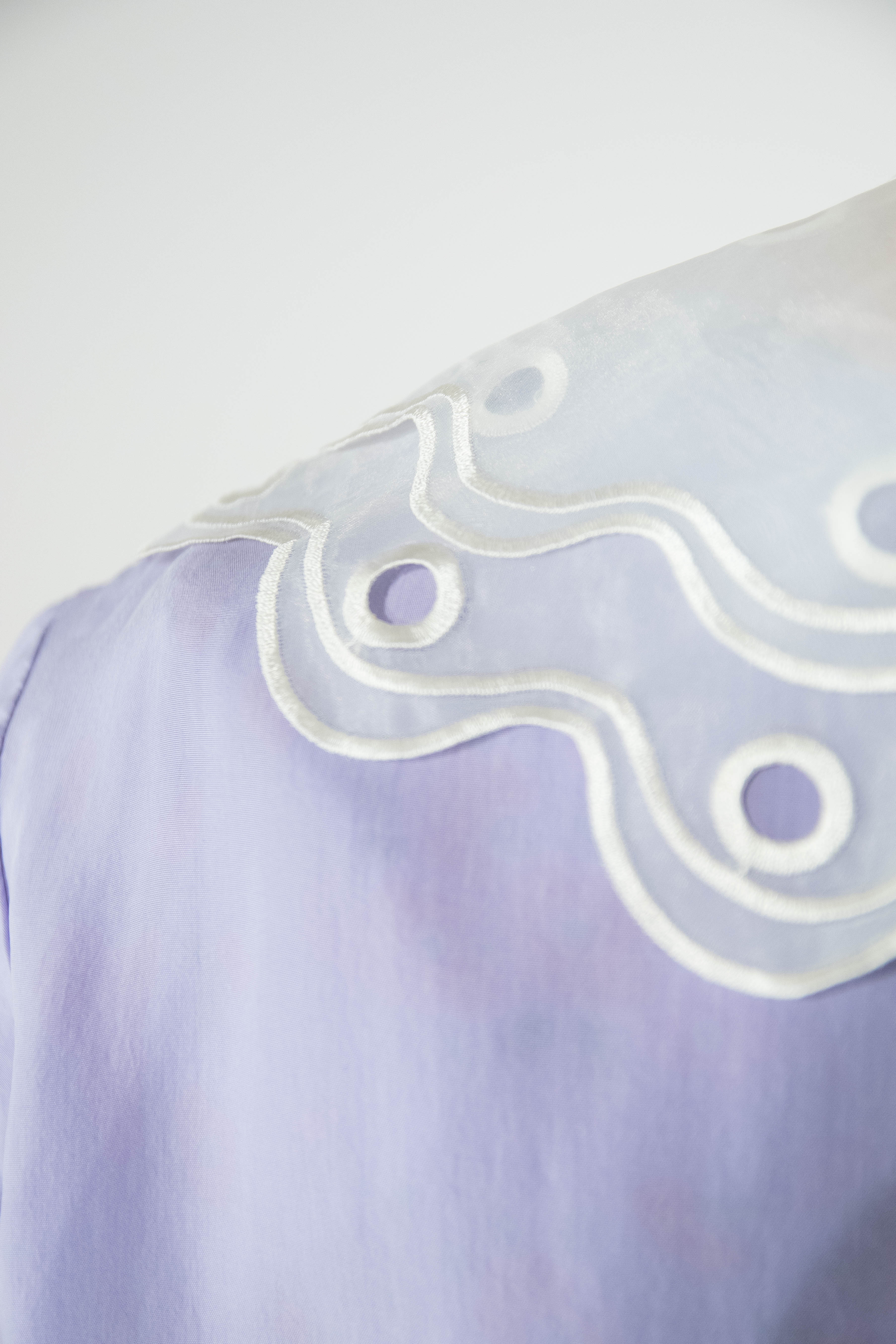 Collar - Double Ruffle White