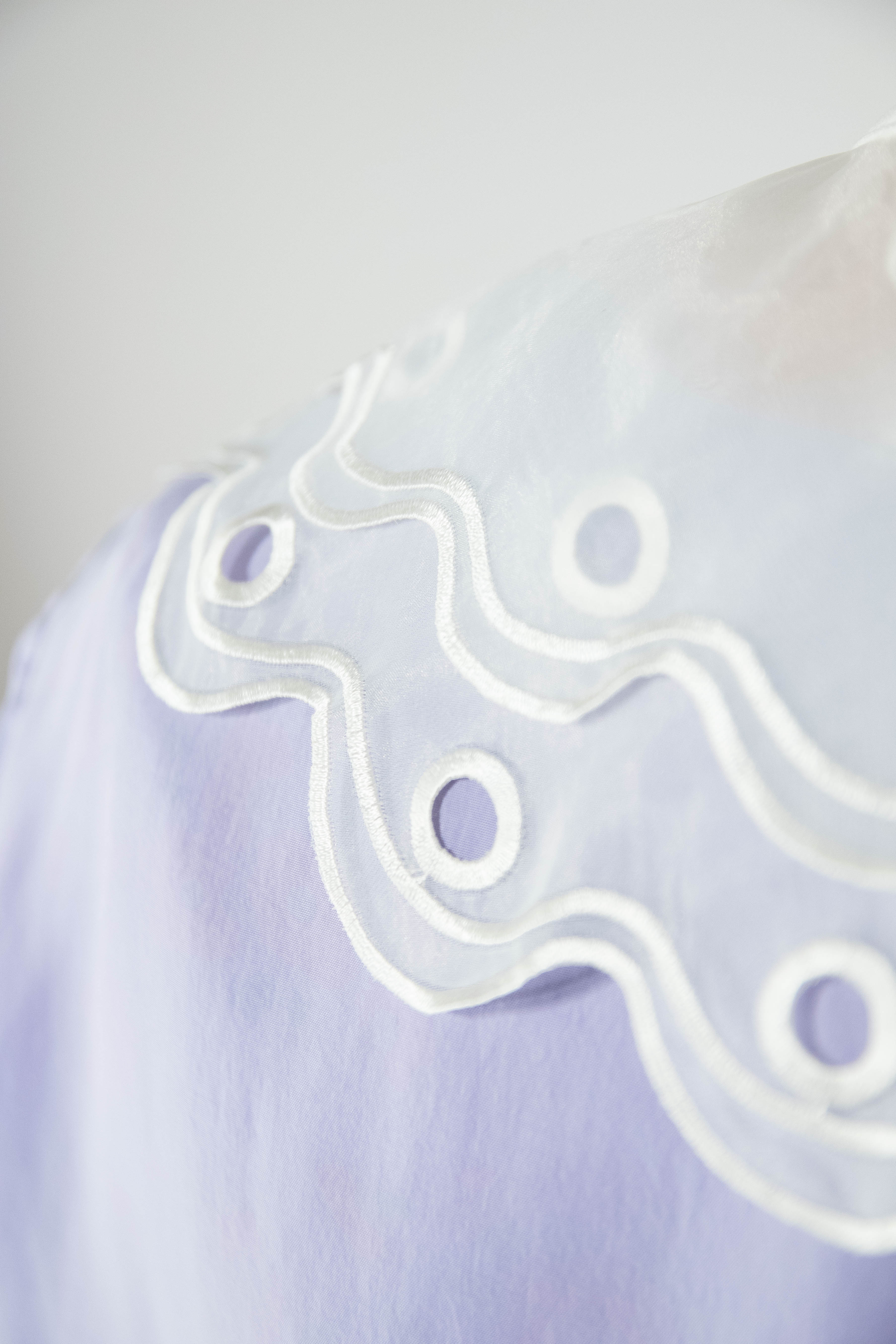 Collar - Double Ruffle White