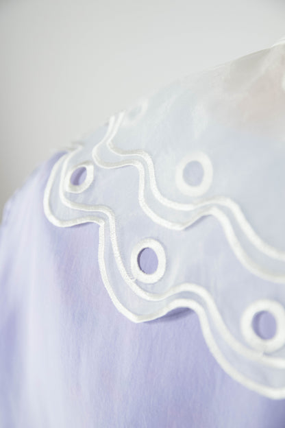 Collar - Double Ruffle White