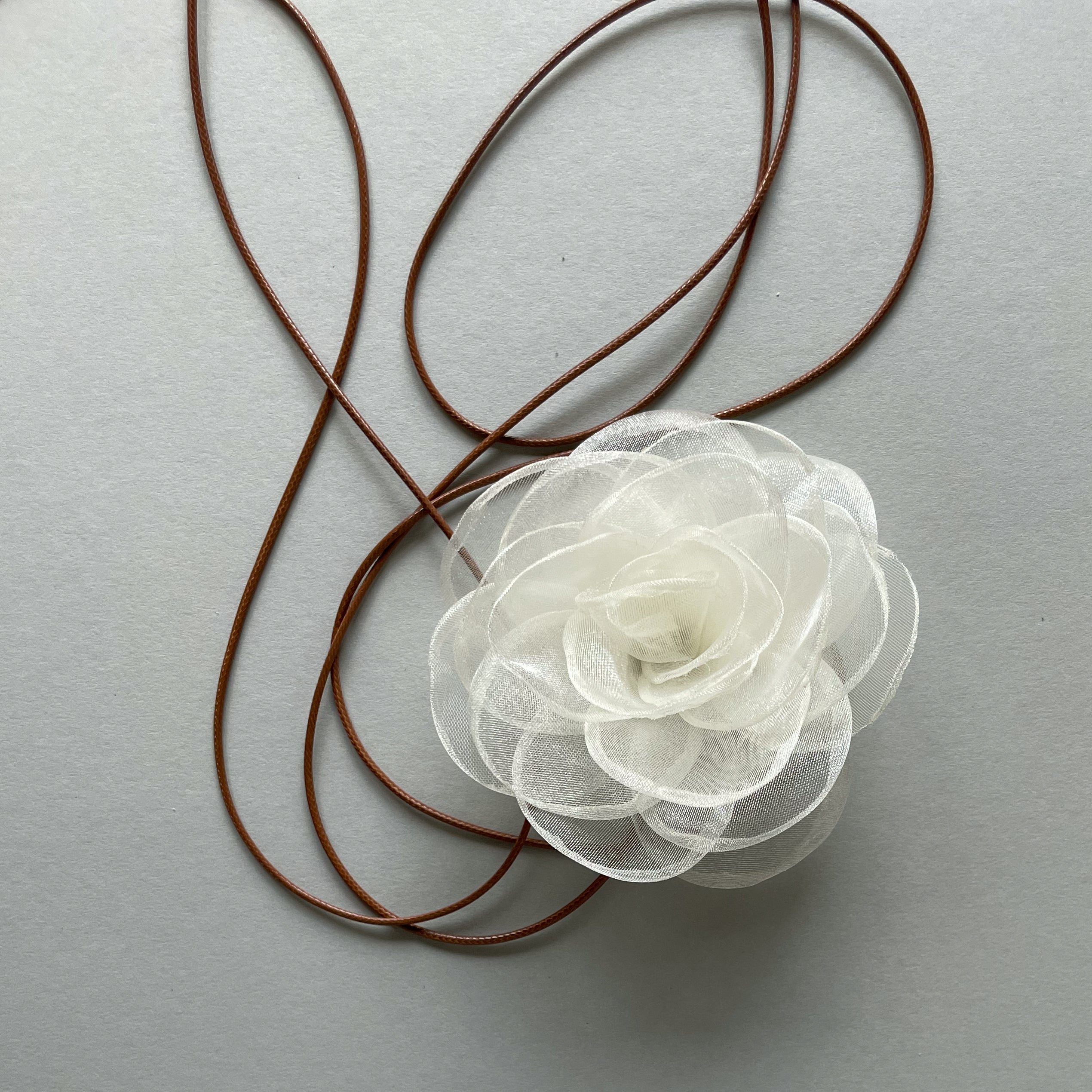 Multiflower - Organza - 10 cm - Cream