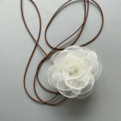 Multiflower - Organza - 10 cm - Cream