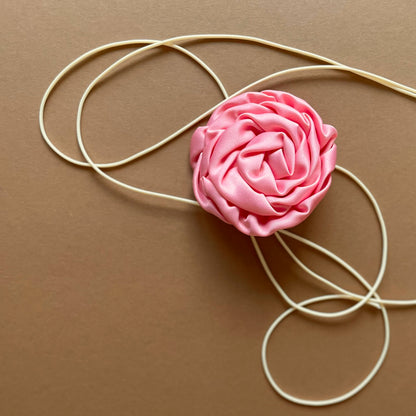 Multiflower - Satin Rosette - 8 cm - Pink